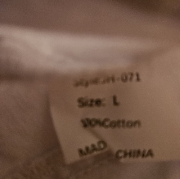 White Denim Vest with Pink Design - Picture 3 of 3